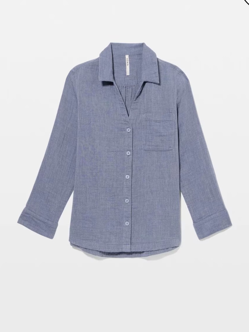 LAST CALL! Will ship Monday! NWT Soma Cotton Gauze Pajama SET - Picture 5 of 7